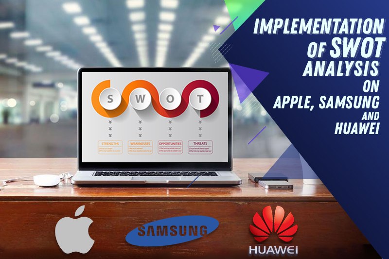 implementations of swot analysis on apple, samsung and huawei